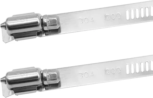 Vista 7 de 2 soportes de poste de letrero de 10 x 2 pulgadas con abrazadera ajustable para postes de 2 a 8 pulgadas de diámetro, soportes de montaje