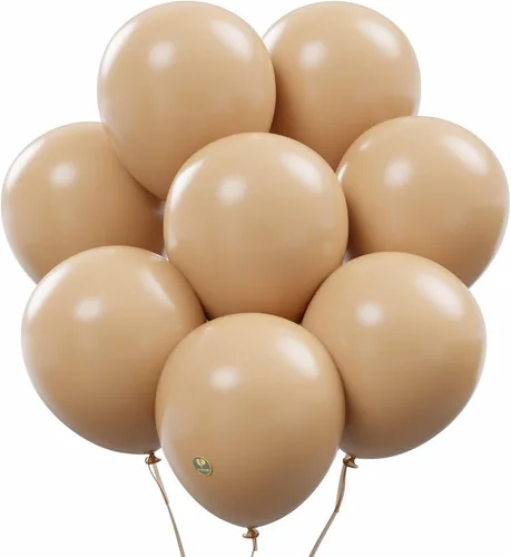 Vista 22 de AFTERLOON® - Globos de látex de goma natural de alta calidad, 24 unidades, color albaricoque, 12 pulgadas, color mate, duradero, grueso, extra