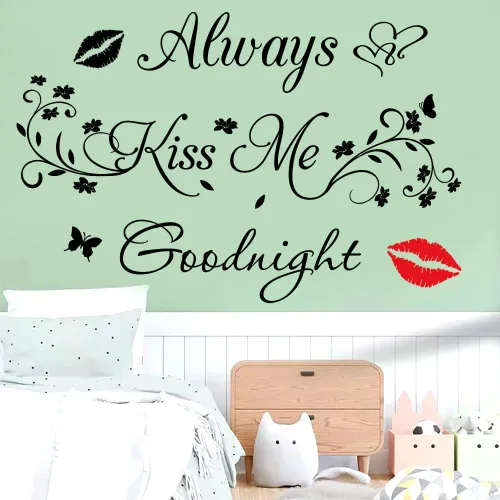 Vista 4 de Aeways Kiss Me Goodnight - Calcomanías de pared para decoración del hogar