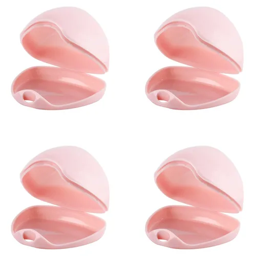 Vista 26 de Accmor Funda para chupete, estuche para chupete, contenedor para chupete para viajes, sin BPA, transparente, paquete de 2