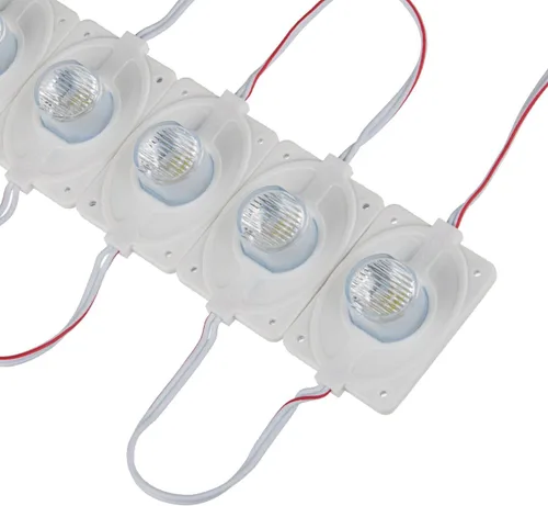 Vista 3 de 20 unids 3.0 W 6500 K borde blanco luz 12 V LED módulos con lente para caja de luz de doble lado impermeable