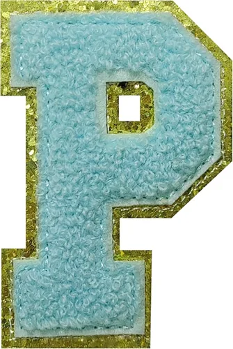 Vista 23 de 4 parches de letras de felpilla negra, parches de letras termo-adhesivas de 2.2", parches de letras de felpilla para ropa (S)