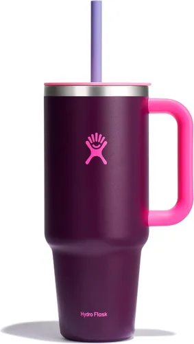 Vista 8 de Hydro Flask All Around - Vaso de viaje de 32 onzas, color morado degradado (Bayberry Ombre)