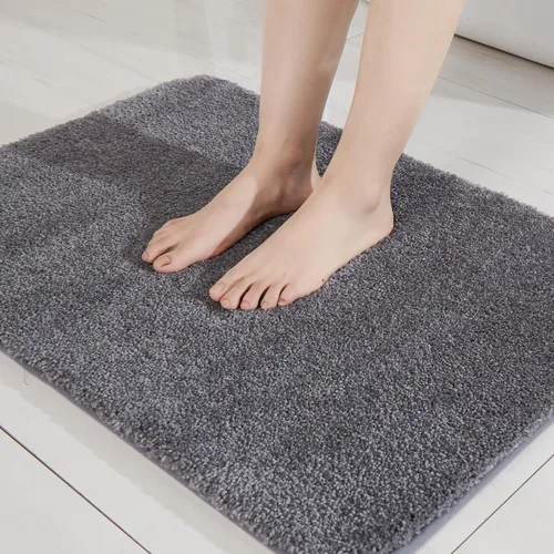 Vista 9 de COSY HOMEER Alfombras extra gruesas para el baño, tapetes de baño antideslizantes, tapete de felpa suave, peludo y 100% micro poliéster, tapete
