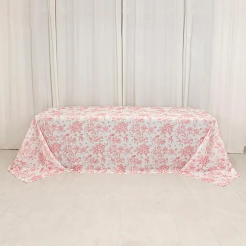 Vista 93 de Efavormart - Mantel rectangular, 60 x 102 pulgadas, resistente a las manchas y a las arrugas, lavable, mantel decorativo oblongo de tela de Amatista