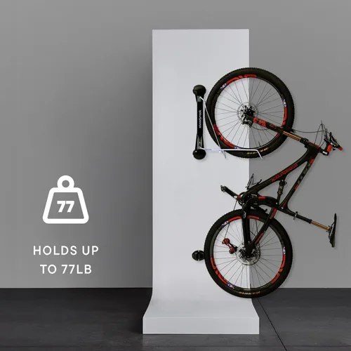 Vista 7 de Steadyrack - Soporte de bicicleta para bicicletas de carretera - El soporte de bicicleta vertical original montado en la pared - Se adapta a