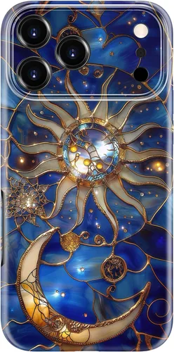 Vista 42 de LUMARKE Funda para iPhone 14/iPhone 13, lindo Y2K floral, carga inalámbrica Mosaico Tortuga Shell