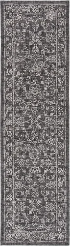 Vista 11 de SAFAVIEH Alfombra lavable al aire libre, colección Courtyard - 2'3" x 5', azul aguamarina y gris, no desprende pelusa y fácil limpieza, ideal