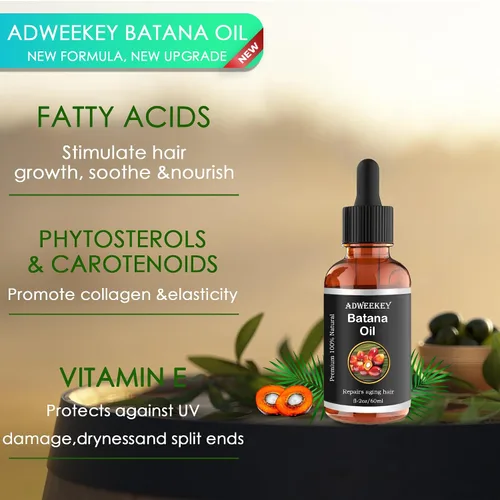 Vista 4 de Aceite de batana orgánico para el crecimiento del cabello, 100% puro, promueve el bienestar del cabello para hombres y mujeres, mejora el brillo
