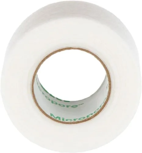 Vista 2 de BB Micropore Tape 1530-1 (3 rollos) 1 inc x 10 yardas, color blanco