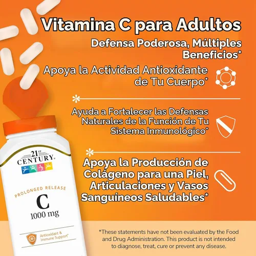 Vista 2 de 21st Century C 1000 mg comprimidos de liberación prolongada 110