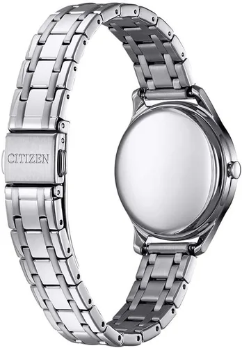 Vista 2 de Citizen Eco-Drive Reloj elegante para mujer con esfera azul EM0500-73L, plateado, Moderno
