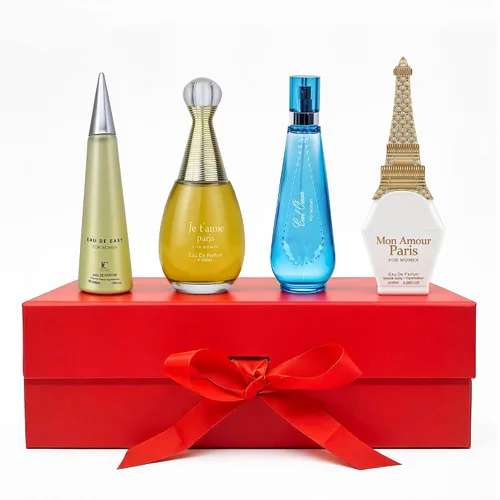 Vista 13 de AFLUXE Set de perfume para mujer, 4 piezas, perfume de larga duración