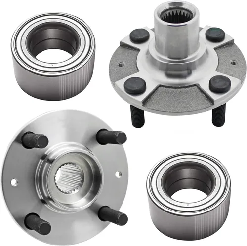 Vista 50 de Detroit Axle - Kit de suspensión delantera 4WD para Nissan Frontier Pathfinder Xterra, 2 cubos de rodamientos de ruedas, 2 brazos de control