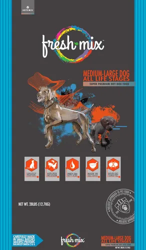 Vista 8 de ARTEMIS Fresh Mix - Alimento seco para perros – Receta de carne premium Nutrición Saludable Proteína Omega 3 6 Mediano Grande Adulto Cachorro All
