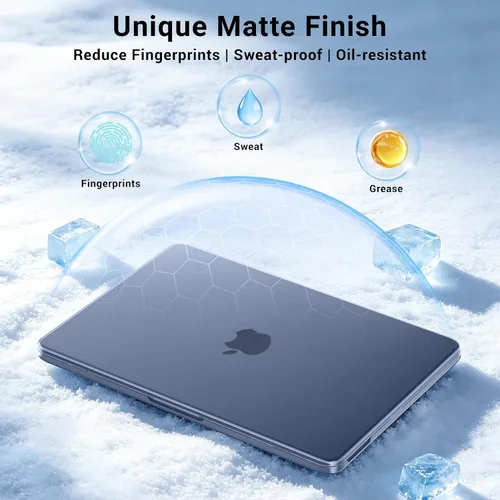 Vista 4 de MOSISO Compatible con MacBook Neo Case 13 pulgadas 2026 A3404 A18 Pro Chip Índigo