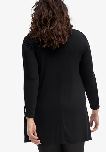 Vista 3 de Ellos Túnica de rayas laterales de talla grande para mujer