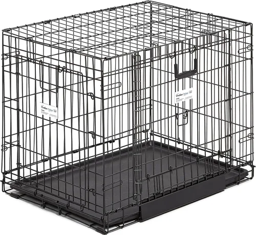 Vista 9 de Jaula de perro MidWest Homes for Pets, Puerta doble, Negro