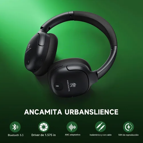 Vista 2 de Auriculares híbridos activos con cancelación de ruido, Bluetooth