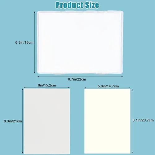 Vista 6 de Paletas húmedas para pintar miniaturas, incluyendo 100 piezas de papel, kit de paleta húmeda para pintura acrílica, paleta de pintura húmeda