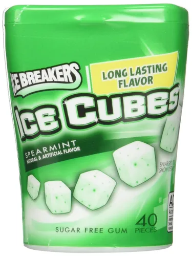 Vista 9 de ICE BREAKERS Ice Cubes - Botella de goma de mascar sin azúcar, 3.24 oz (40 piezas)