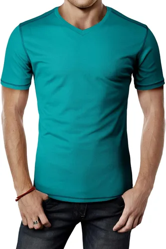 Vista 33 de H2H Camisetas de manga corta de compresión Cool Dry para hombre Cmtts263-negro