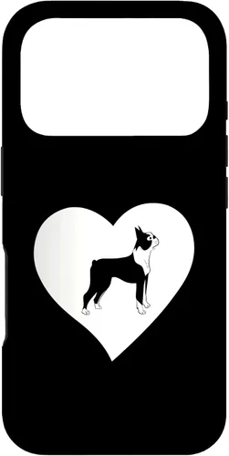 Vista 30 de Boston Terrier Heart Funny Boston Bull Terrier Pet Dog Lover Case for iPhone 17