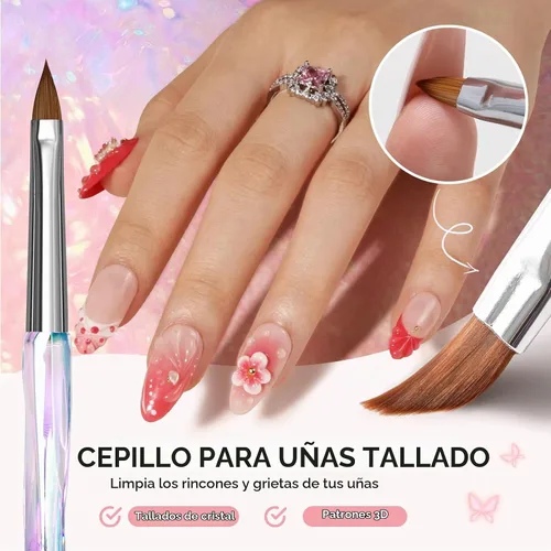 Vista 6 de MelodySusie 4pcs Nail Art Clean Up Brush