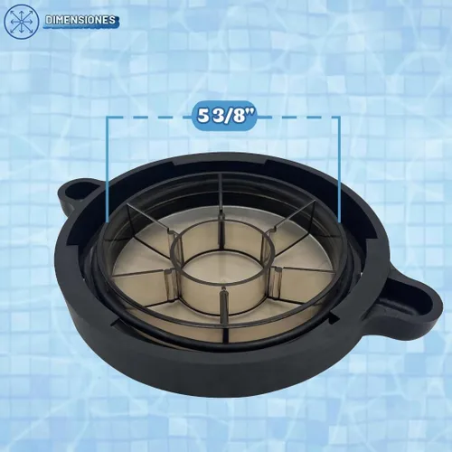Vista 4 de Poolzilla Cubierta para cesta de bomba de piscina, compatible con bombas