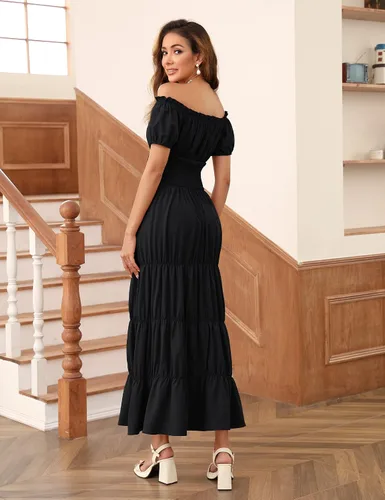 Vista 6 de KOJOOIN Falda renacentista para mujer, vestido de hada victoriana, vestido suave