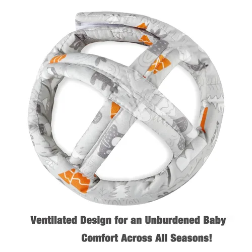 Vista 3 de PandaEar Casco de bebé para gatear y caminar, protector de cabeza de bebé, cascos para bebés de 6 a 12 meses, cojín de protección para la cabeza
