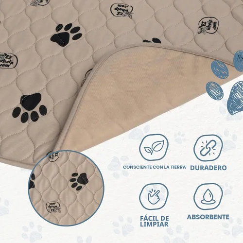 Vista 4 de EZwhelp Almohadillas reutilizables para orina de perro, lavables e impermeables para entrenamiento de orinal o partos, almohadilla para cachorros