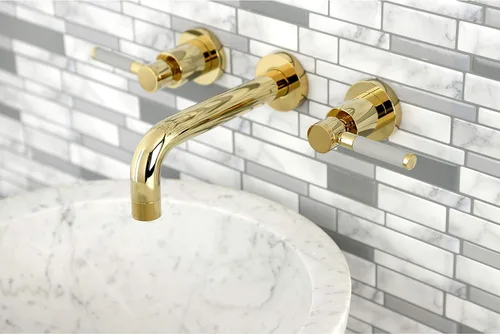 Vista 6 de Kingston Brass KS8122DKL Kaiser - Grifo de baño (latón pulido)