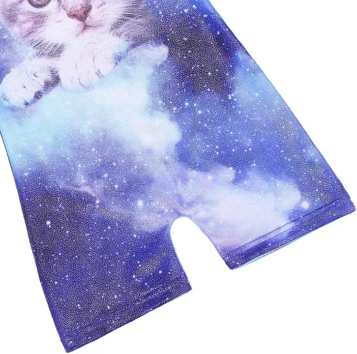 Vista 4 de BAOHULU Leotardos de gimnasia para niñas y niños, mallas con pantalones cortos y pantalones cortos para bailar
