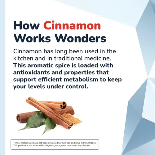 Vista 4 de CinnaChroma Cápsulas – Suplementos de canela con extracto 10:1, cromo, vanadio, selenio, vitamina D3 y K2 – Bloqueador natural de azúcar – 30