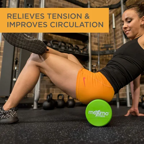 Vista 6 de Maximo Fitness Foam Roller - High Density Exercise Roller for Trigger Point Self Massage, Muscle and Back Roller for Fitness, Physical Therapy, Yoga