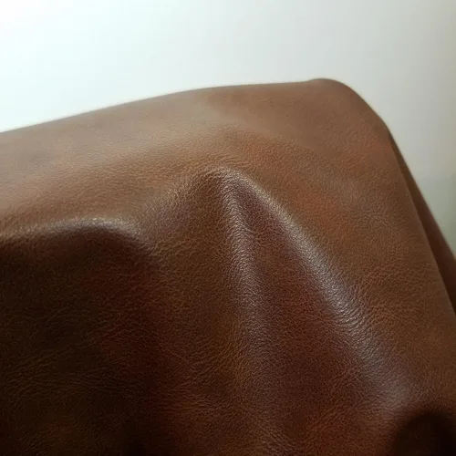 Vista 6 de NAT Leathers Cuero sintético vegano suave marrón tostado mate (vegano aprobado por PETA) 1 yarda (36 pulgadas x 54 pulgadas de ancho) cortado