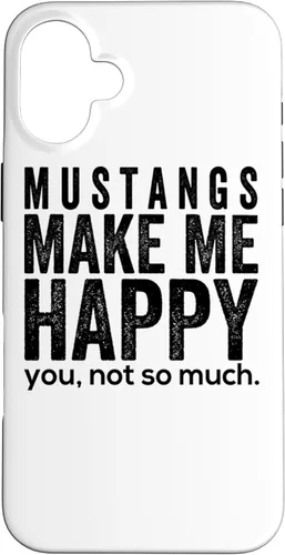 Vista 22 de Funda de regalo para iPhone 13 Pro Mustangs make me happy you not so much funny Horse