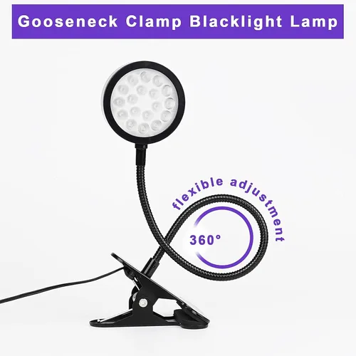 Vista 4 de Lámpara de curado de cuello de cisne de luz UV, 5W, lámpara ultravioleta