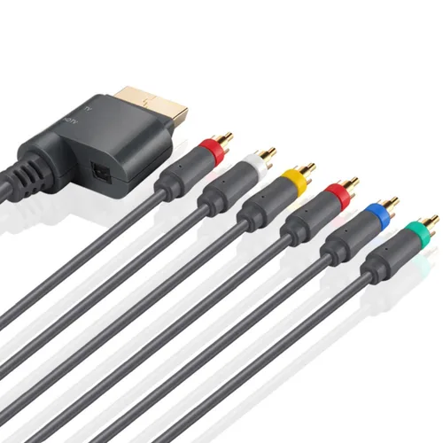 Vista 6 de TNP - Cable compuesto de componente AV Xbox 360 de alta calidad HDTV y cable estéreo RCA con salida de audio SPDIF para Microsoft Xbox 360 y Xbox