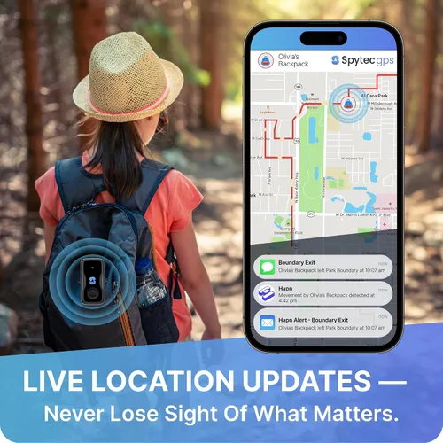 Vista 3 de Spytec Atlas Mini rastreador GPS para niños, vehículos, automóviles, personas mayores Dispositivo de seguimiento GPS portátil en tiempo real más