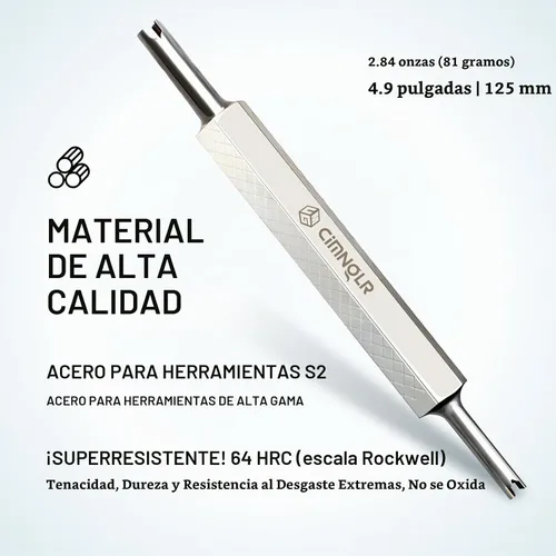 Vista 2 de Kit de herramientas de extracción de vástago de válvula de neumático, incluye herramienta de extracción de núcleo de válvula Presta mejorada 18 PCS