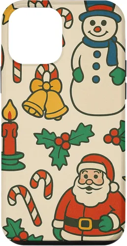 Vista 16 de Patrón retro de los años 90, decoración nostálgica de vacaciones para iPhone 16