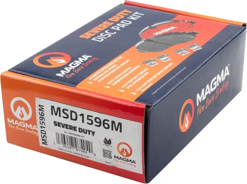 Vista 4 de MAGMA Fire Born Braking Severe Duty MSD1596M Pastillas de freno semimetálicas, traseras