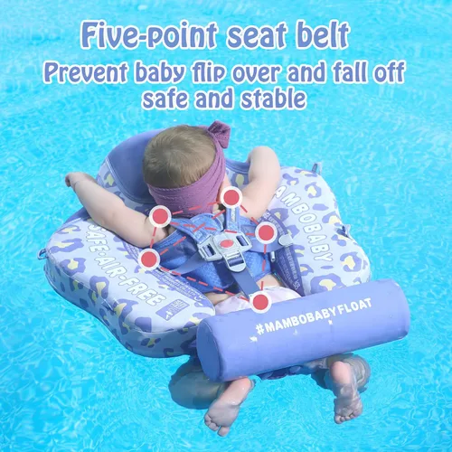 Vista 6 de HECCEI Mambobaby Flotador con toldo, añade cola, flotador para bebé edición de lujo