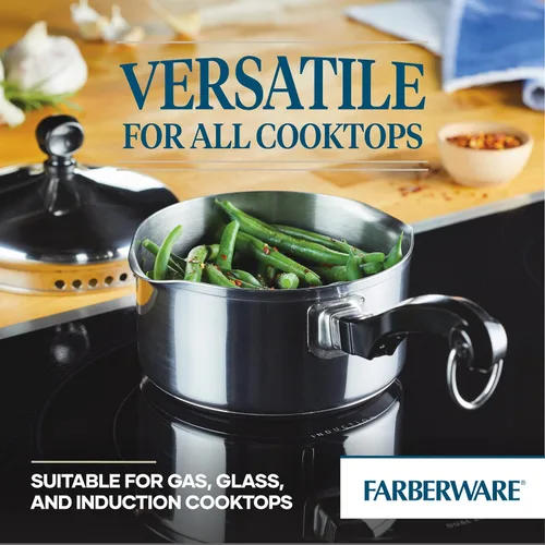 Vista 15 de Farberware Olla clásica de vapor hecha en acero inoxidable, 3 qt.