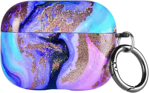 Vista 71 de Velvet Caviar Funda compatible con AirPods Pro de 2ª y 1ª generación, bonita funda protectora dura para mujer, diseño de lunares azules y aguamarina