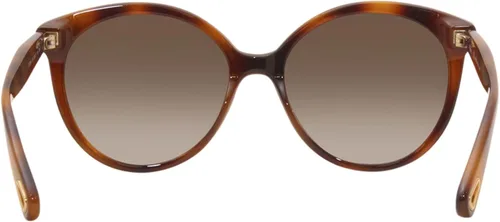 Vista 4 de Chloe Lentes de sol redondos Elize Acetate para mujer, color Havana, marrón, talla única