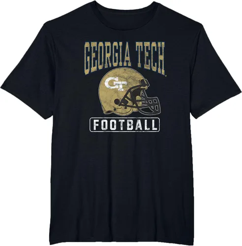 Vista 21 de Georgia Tech Yellow Jackets - Camiseta con casco de fútbol, Negro
