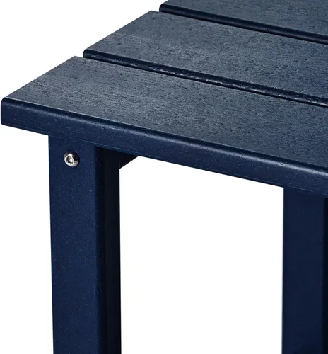 Vista 5 de WestinTrends Malibu - Mesa auxiliar cuadrada para silla Adirondack, color azul marino